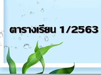 ตารางเรียน 18-19 กรกฎาคม 2563